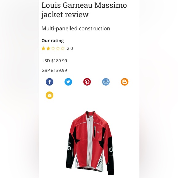 Louis Garneau cycling, running “Massimo” men’s jacket Size XL - Picture 15 of 17